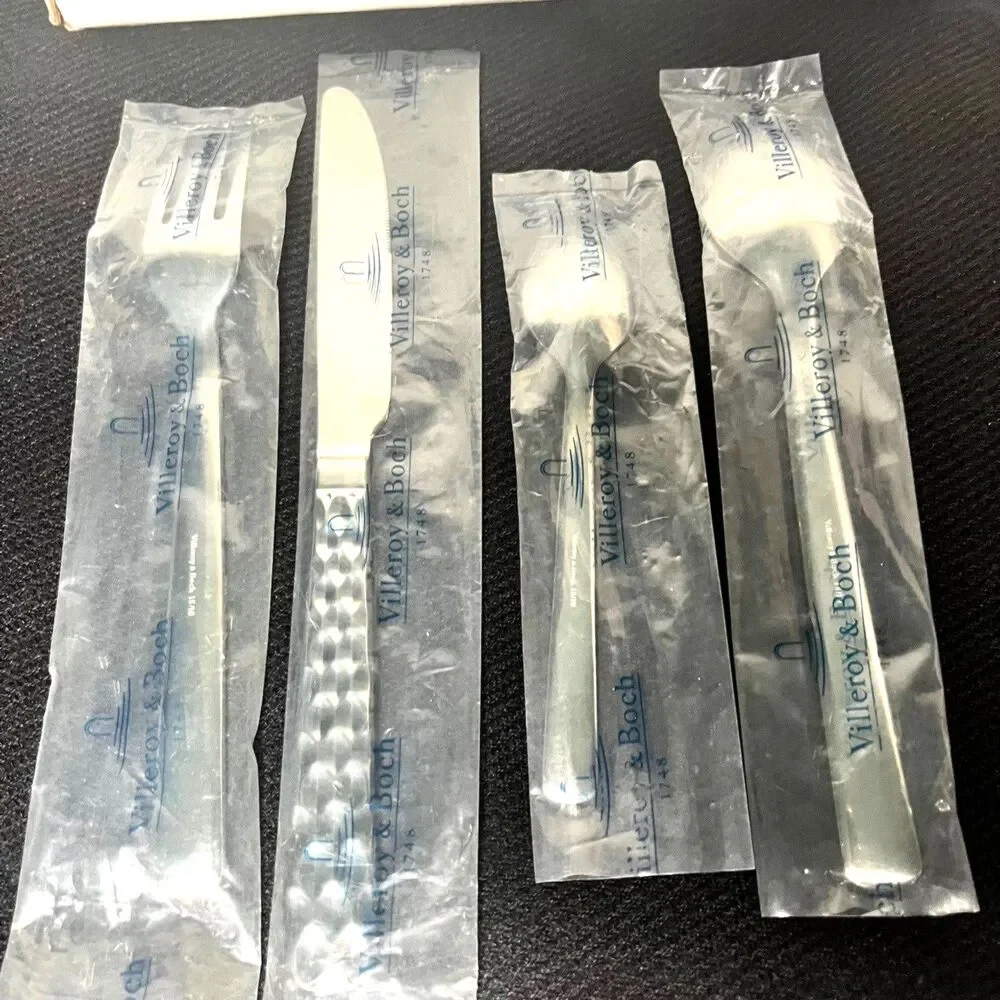 Villeroy & Boch 4 Piece Boston Stainless Steel Flatware Set - New